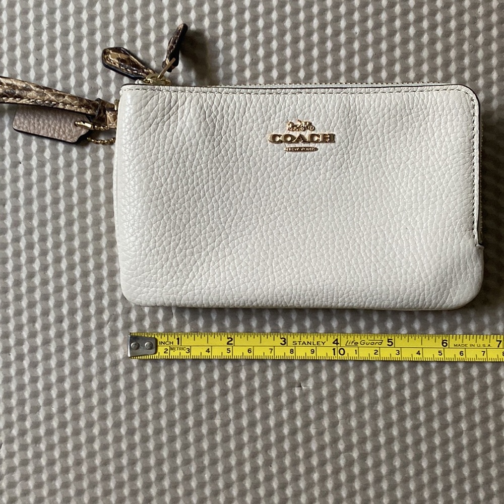 Coach 2 pocket wristlet